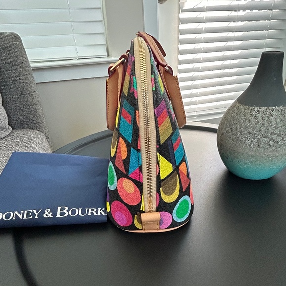 NEW! Dooney & Bourke Art Deco Zip-Zip Satchel (Original Price $308) - Picture 3 of 7